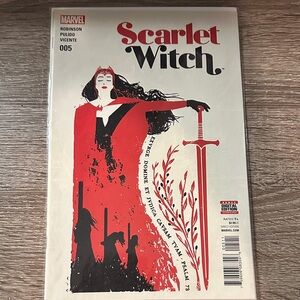 Marvel Red and Black Sword Design Comic#5